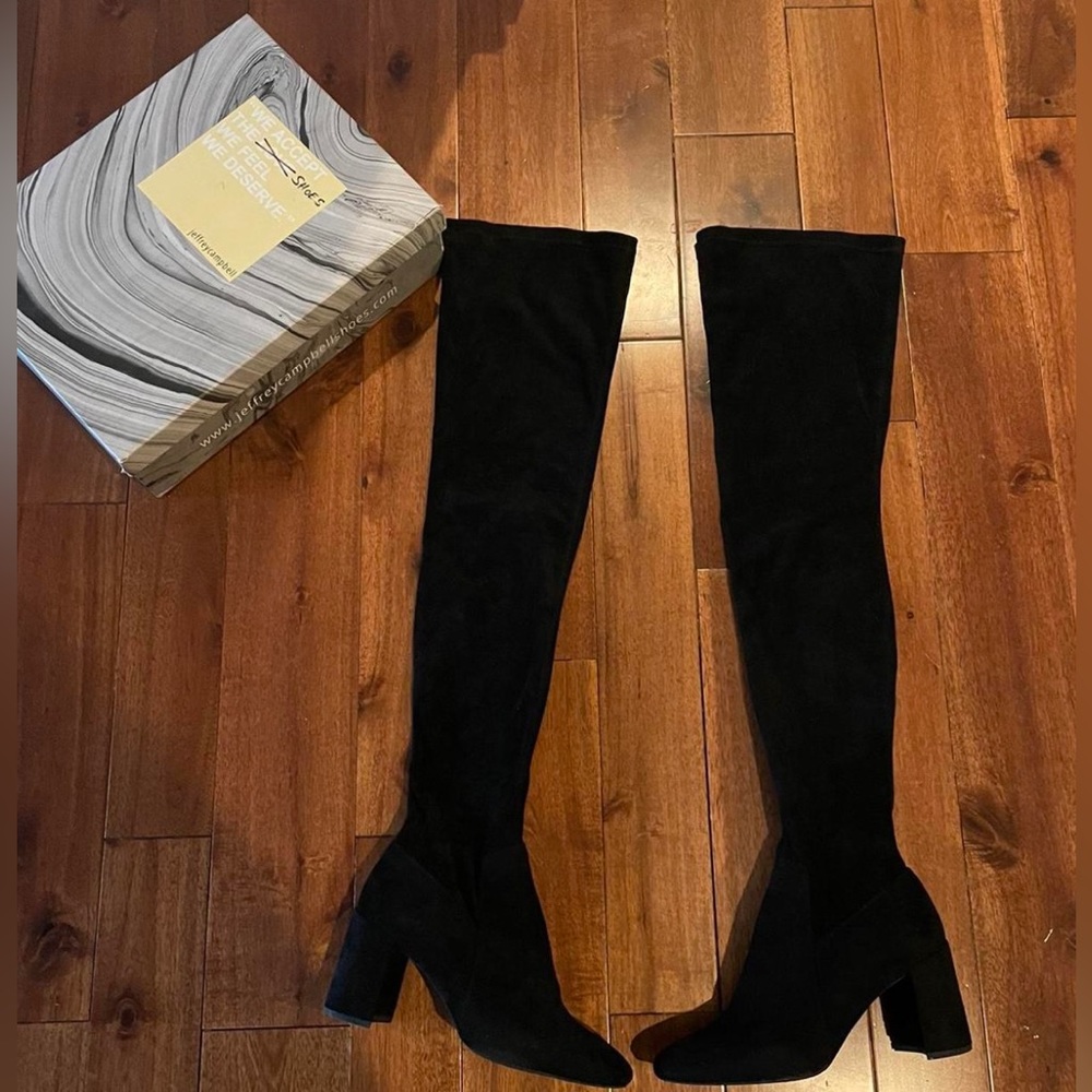 Jeffrey Campbell Cienega Boots black suede